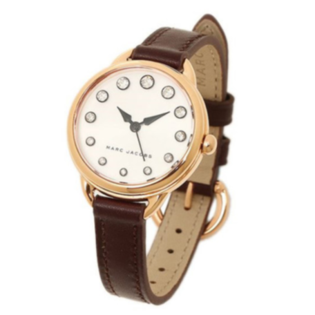  Shop Authentic Marc Jacobs Betty White Dial Brown Leather Strap Watch for Women - MJ1481 - Luxxuri