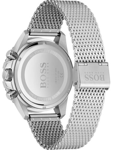  Shop Authentic Hugo Boss Admiral Green Dial Silver Mesh Bracelet Watch for Men - 1513905 - Luxxuri