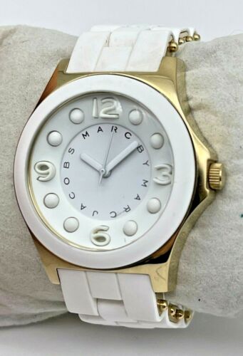  Shop Authentic Marc Jacobs Pelly White Dial White Silicone Strap Watch for Women - MBM2526 - Luxxuri