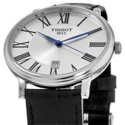  Shop Authentic Tissot Carson Premium Silver Dial Black Leather Strap Watch For Men - T122.410.16.033.00 - Luxxuri