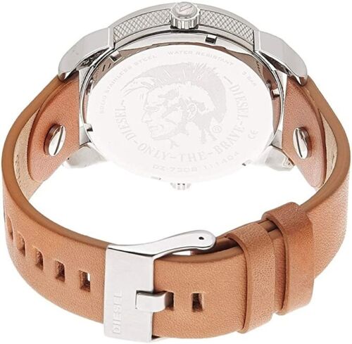  Shop Authentic Diesel Mini Daddy Blue & Black Dial Brown Leather Strap Watch For Men - DZ7308 - Luxxuri