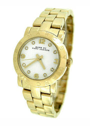  Shop Authentic Marc Jacobs Mini Amy White Dial Gold Steel Strap Watch for Women - MBM3057 - Luxxuri