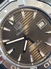  Shop Authentic Tag Heuer Aquaracer Automatic Anthracite Grey Dial Silver Steel Strap Watch for Men - WAY2113.BA0928 - Luxxuri