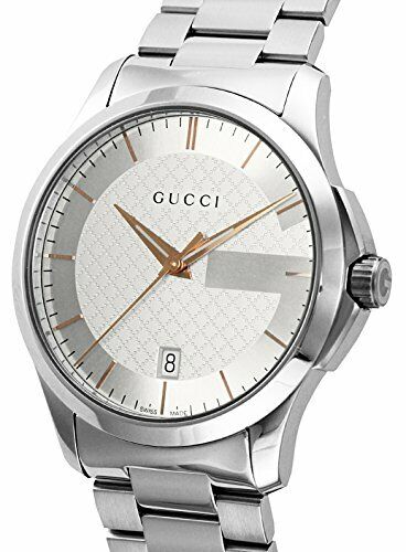  Shop Authentic Gucci G Timeless Silver Dial Silver Steel Strap Unisex Watch - YA126442 - Luxxuri