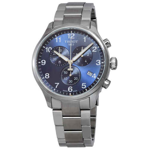  Shop Authentic Tissot T Sport Chrono XL Classic Blue Dial Silver Steel Strap Watch For Men - T116.617.11.047.01 - Luxxuri