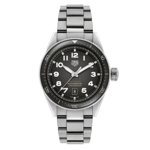  Shop Authentic Tag Heuer Autavia Automatic Grey Dial Silver Steel Strap Watch for Men - WBE5114.EB0173 - Luxxuri