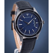  Shop Authentic Maserati Circuito Blue Dial Black Leather Strap Watch For Men - R8851127002 - Luxxuri
