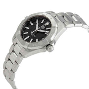  Shop Authentic Tag Heuer Aquaracer Black Dial Silver Steel Strap Watch for Women - WBD1310.BA0740 - Luxxuri