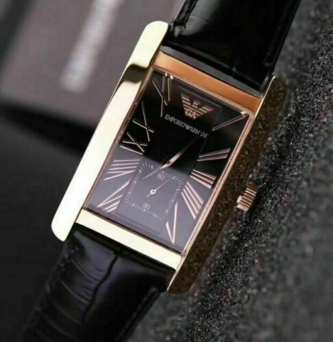  Shop Authentic Emporio Armani Classic Black Dial Black Leather Strap Watch For Women - AR0169 - Luxxuri