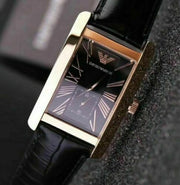  Shop Authentic Emporio Armani Classic Black Dial Black Leather Strap Watch For Women - AR0169 - Luxxuri