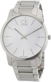  Shop Authentic Calvin Klein City Silver Dial Silver Steel Strap Watch for Men - K2G21126 - Luxxuri