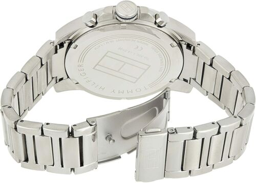  Shop Authentic Tommy Hilfiger Decker Quartz Blue Dial Silver Steel Strap Watch for Men - 1791348 - Luxxuri