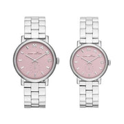  Shop Authentic Marc Jacobs Baker Pink Dial Silver Steel Strap Watch for Women - MBM3280 - Luxxuri