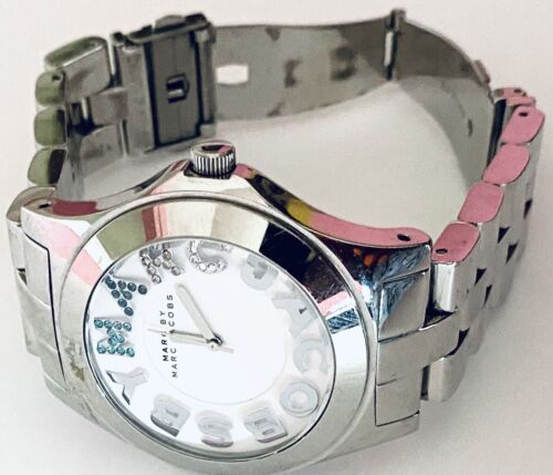  Shop Authentic Marc Jacobs Rivera White Dial Silver Steel Strap Watch for Women - MBM3136 - Luxxuri