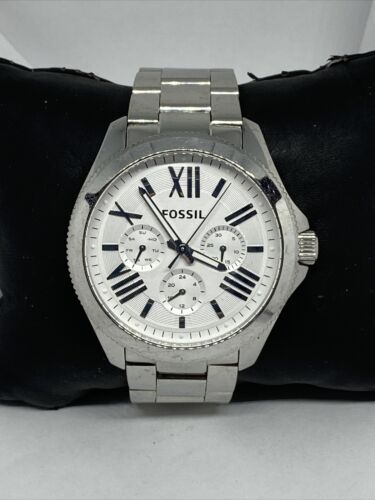  Shop Authentic Fossil Cecile Multifunction Silver Dial Silver Steel Strap Watch for Women - AM4509 - Luxxuri