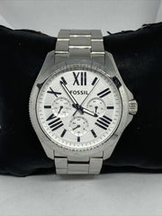  Shop Authentic Fossil Cecile Multifunction Silver Dial Silver Steel Strap Watch for Women - AM4509 - Luxxuri