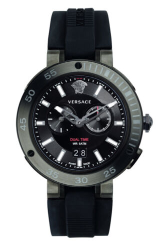  Shop Authentic Versace V Extreme Chronograph Black Tone Dial Black Rubber Strap Watch for Men - VCN020017 - Luxxuri