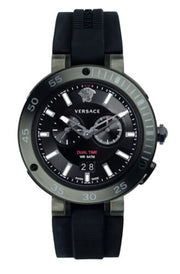 Shop Authentic Versace V Extreme Chronograph Black Tone Dial Black Rubber Strap Watch for Men - VCN020017 - Luxxuri