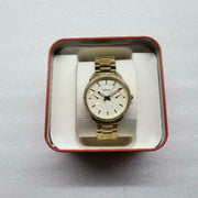  Shop Authentic Fossil Tailor Gold Dial Gold Steel Strap Watch for Women - ES4263 - Luxxuri