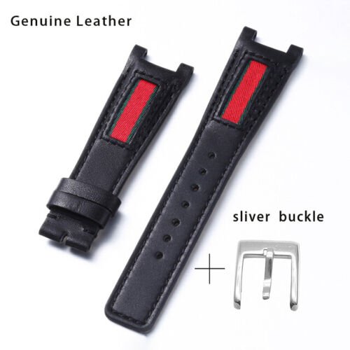  Shop Authentic Gucci Interlocking G XL Black Dial Red & Green Leather Strap Watch For Men - YA133206 - Luxxuri