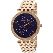  Shop Authentic Michael Kors Darci Blue Dial Rose Gold Steel Strap Watch for Women - MK3728 - Luxxuri