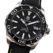  Shop Authentic Tag Heuer Aquaracer Calibre 5 Automatic Black Dial Black Nylon Strap Watch for Men - WAY211A.FC6362 - Luxxuri