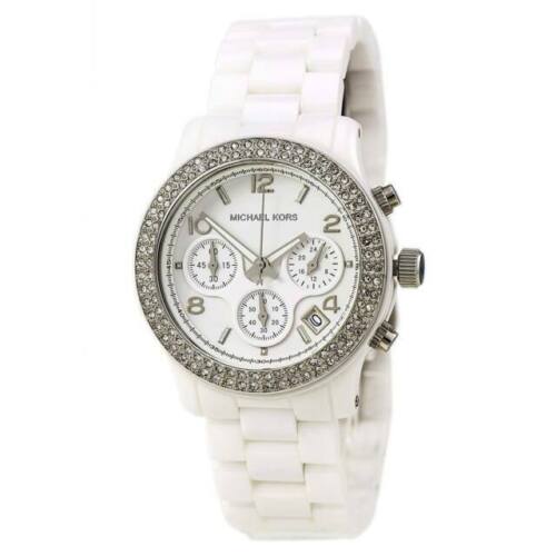  Shop Authentic Michael Kors Runway White Dial White Steel Strap Watch for Women - MK5188 - Luxxuri