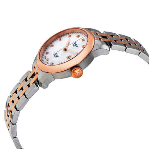  Shop Authentic Tissot Le Locle Automatic Diamonds Mother of Pearl White Dial Two Tone Steel Strap Watch For Women - T006.207.22.116.00 - Luxxuri