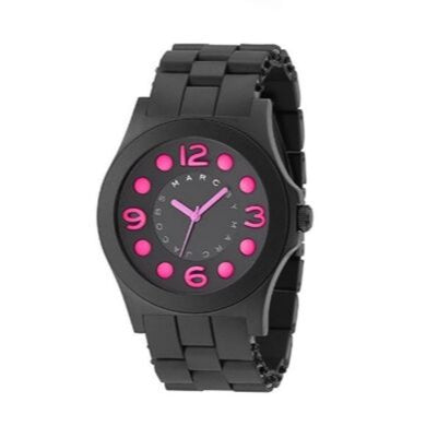  Shop Authentic Marc Jacobs Pelly Black Dial Black Silicone Strap Watch for Women - MBM2517 - Luxxuri