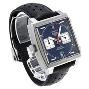  Shop Authentic Tag Heuer Monaco Automatic Chronograph Blue Dial Black Leather Strap Watch for Men - CAW211P.FC6356 - Luxxuri