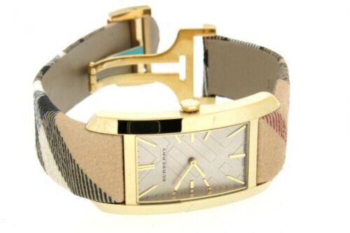  Shop Authentic Burberry Pioneer Champagne Dial Haymarket Beige Leather Strap Watch for Women - BU9407 - Luxxuri