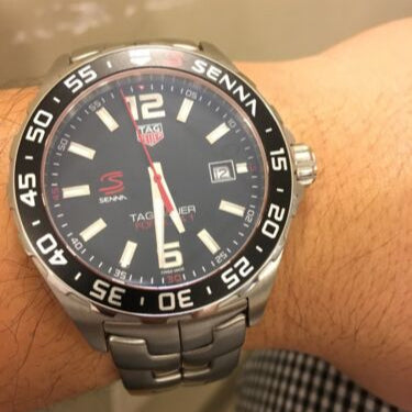  Shop Authentic Tag Heuer Formula 1 Senna Limited Edition Black Dial Silver Steel Strap Watch for Men - WAZ1012.BA0883 - Luxxuri