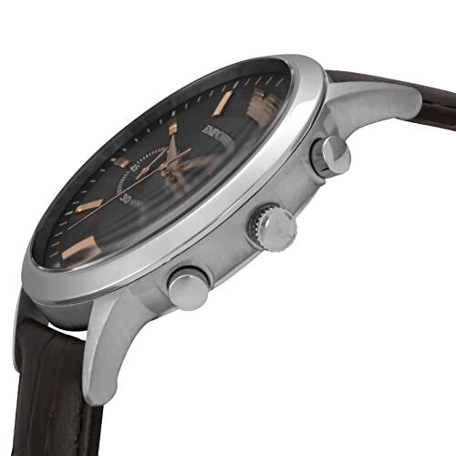  Shop Authentic Emporio Armani Renato Chronograph Grey Dial Brown Leather Strap Watch For Men - AR2513 - Luxxuri