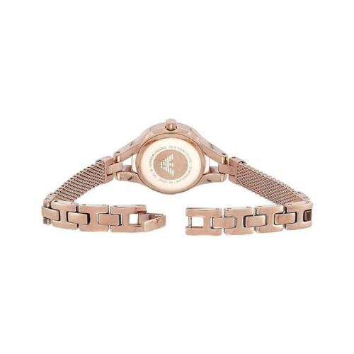  Shop Authentic Emporio Armani Chiara Silver Dial Rose Gold Steel Strap Watch For Women - AR7362 - Luxxuri