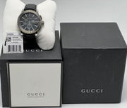  Shop Authentic Gucci G Chrono Black Dial Black Leather Strap Watch For Men - YA101205 - Luxxuri