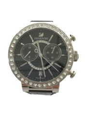  Shop Authentic Swarovski Citra Sphere Chronograph Black Dial Black Leather Strap Watch for Women - 5027131 - Luxxuri