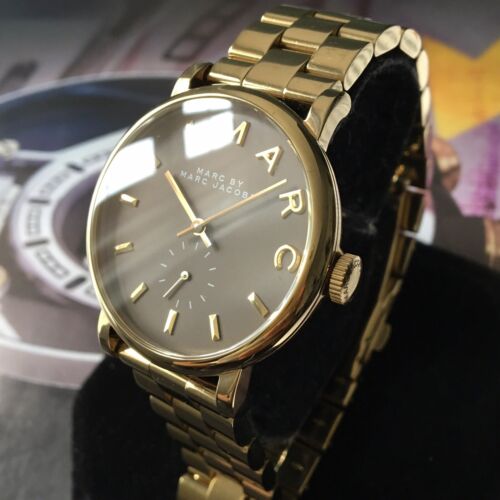  Shop Authentic Marc Jacobs Baker Grey Dial Gold Steel Strap Watch for Women - MBM3281 - Luxxuri