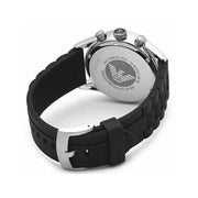  Shop Authentic Emporio Armani Chronograph Black Dial Black Rubber Strap Watch For Men - AR5865 - Luxxuri