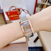  Shop Authentic Burberry The Pioneer Rose Gold Dial Haymarket Brown Leather Strap Watch for Women - BU9408 - Luxxuri