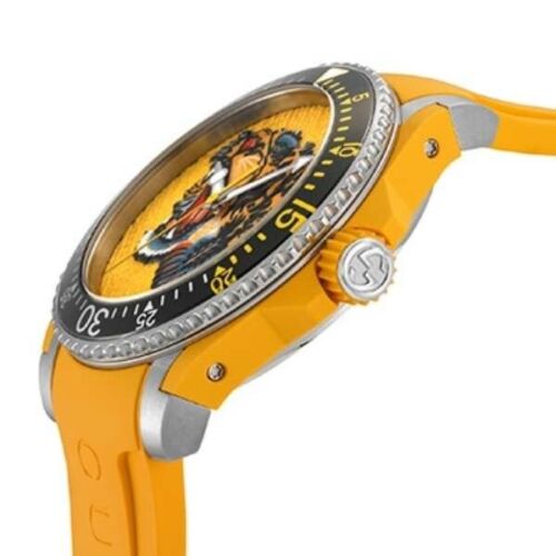  Shop Authentic Gucci Dive Tiger Yellow Dial Yellow Rubber Strap Watch For Men - YA136317 - Luxxuri