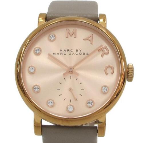  Shop Authentic Marc Jacobs Baker Rose Gold Dial Grey Leather Strap Watch for Women - MBM1400 - Luxxuri