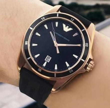  Shop Authentic Emporio Armani Sport Quartz Black Dial Black Rubber Strap Watch For Men - AR11101 - Luxxuri