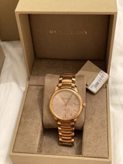  Shop Authentic Burberry The Classic Rose Gold Dial Rose Gold Steel Strap Watch for Men - BU10013 - Luxxuri