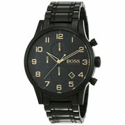  Shop Authentic Hugo Boss Aeroliner Black Dial Black Steel Strap Watch for Men - 1513275 - Luxxuri