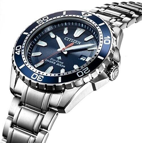  Shop Authentic Citizen Promaster Marine Blue Dial Silver Steel Strap Watch For Men - BN0191-80L - Luxxuri