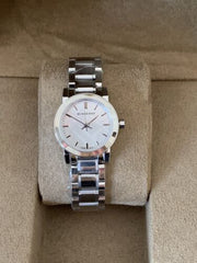  Shop Authentic Burberry The City Silver Dial Silver Steel Strap Watch for Women - BU9200 - Luxxuri