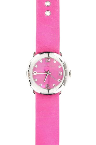  Shop Authentic Marc Jacobs Amy Pop Pink Dial Pink Leather Strap Watch for Women - MBM1286 - Luxxuri