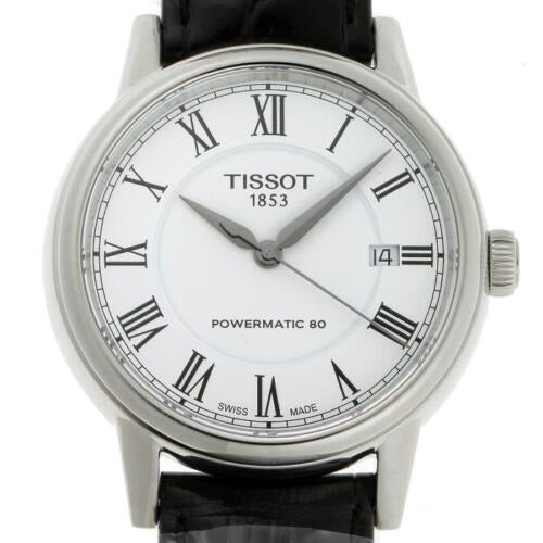  Shop Authentic Tissot Carson Powermatic 80 White Dial Black Leather Strap Watch For Men - T085.407.16.013.00 - Luxxuri