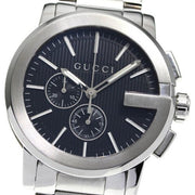  Shop Authentic Gucci G Chrono Black Dial Silver Steel Strap Watch For Men - YA101204 - Luxxuri