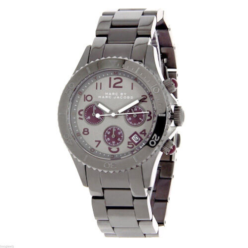  Shop Authentic Marc Jacobs Rock Chronograph Gunmetal Grey Dial Grey Steel Strap Watch for Men - MBM3160 - Luxxuri